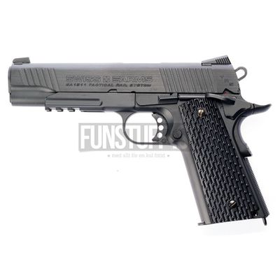 Swiss Arms SA 1911 Tactical Rail 4,5mm, Black