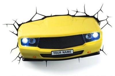 3D Muscle Car Light (Yellow)