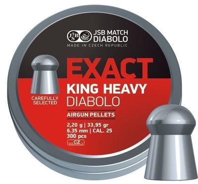 JSB Exact King Heavy, 6,35mm - 2,200g - 150st