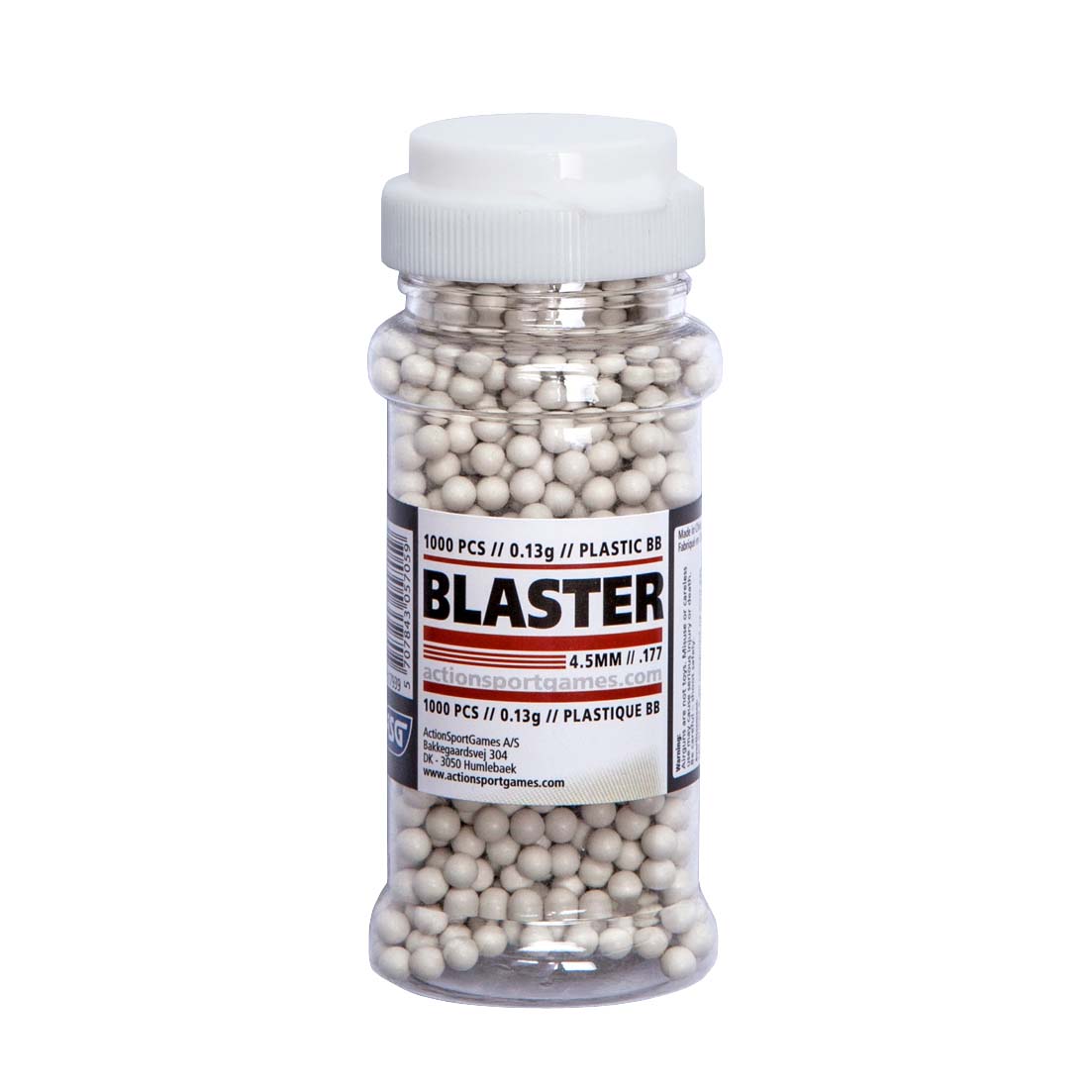 Blaster – Plastrundkulor 4,5mm 0,13g 1000st