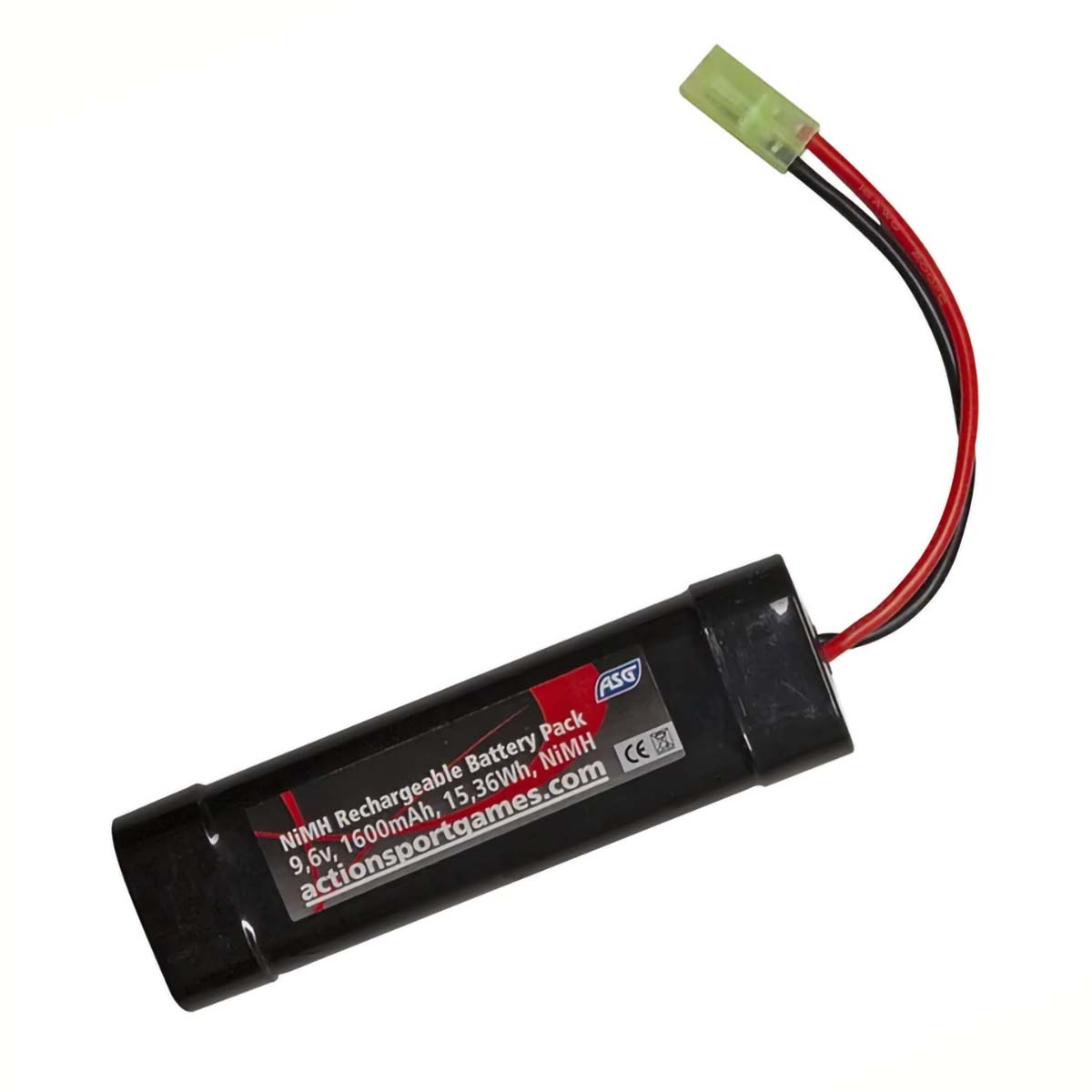 ASG – NiMH Batteri 9,6V 1600mAh, Mini Tamiya