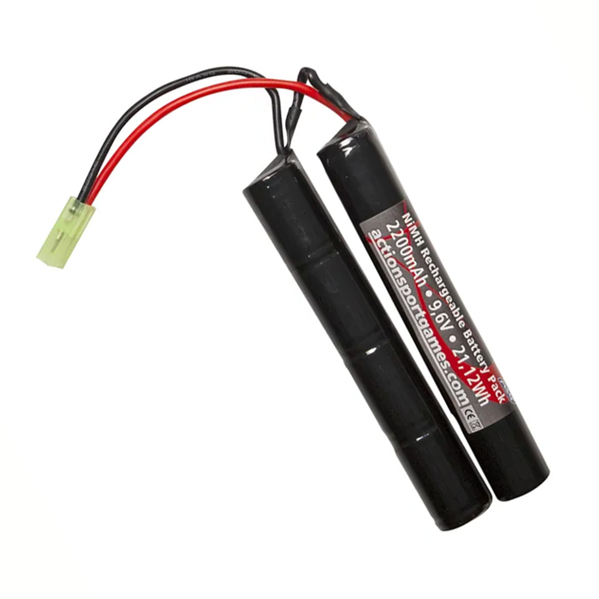 ASG – NiMH Batteri 9,6V 2200mAh, Mini Tamiya