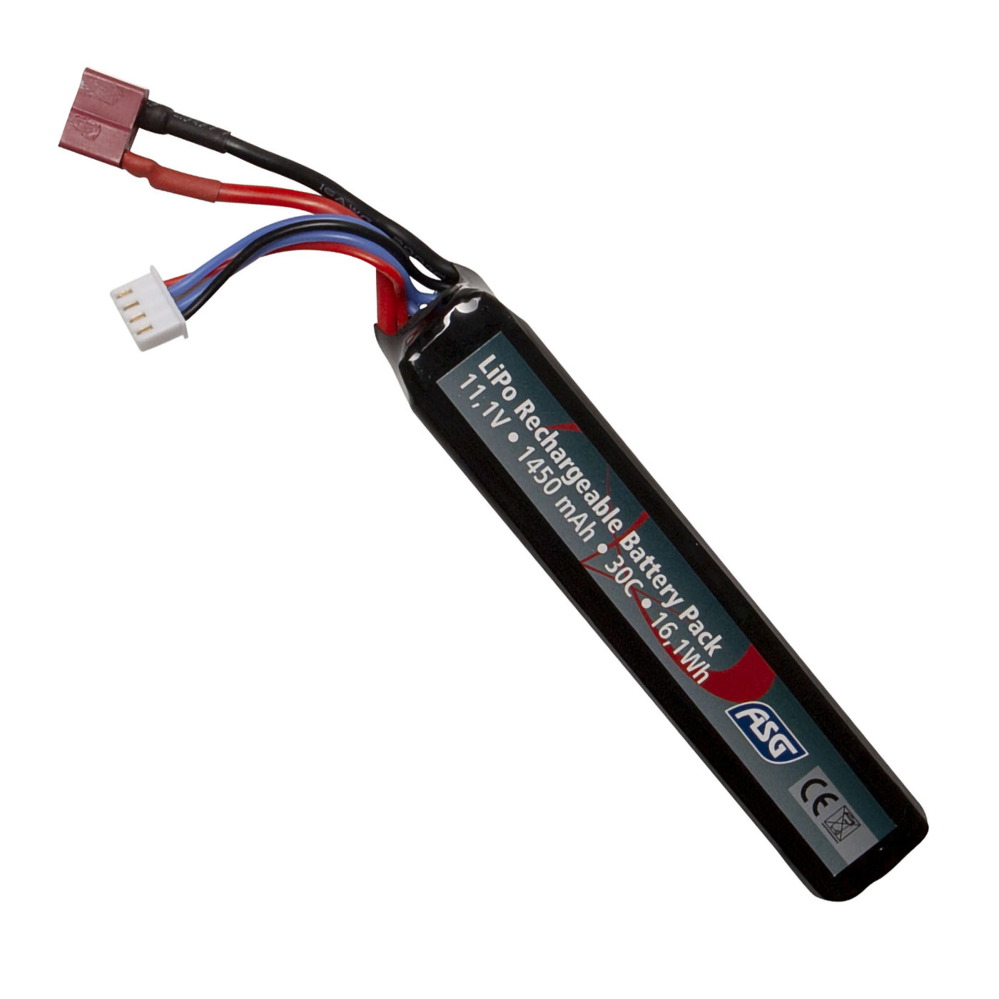 ASG - Li-PO Batteri 11,1V 1450mAh 30C, T-Plug