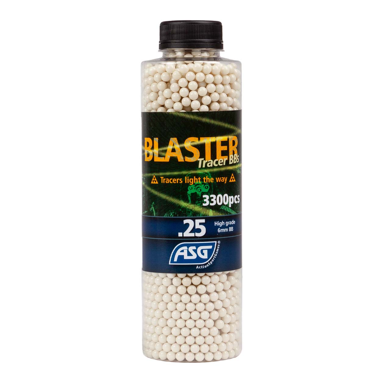 ASG – Blaster Tracer Green 0,25g 3300st i flaska