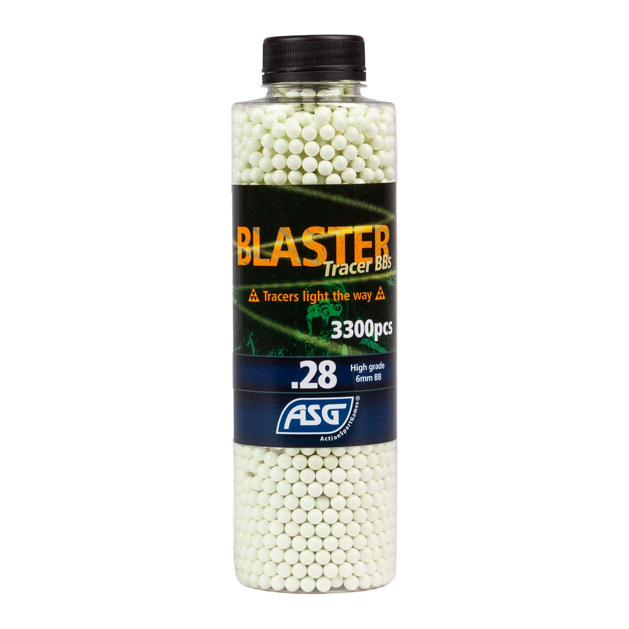 ASG – Blaster Tracer Green 0,28g 3300st i flaska