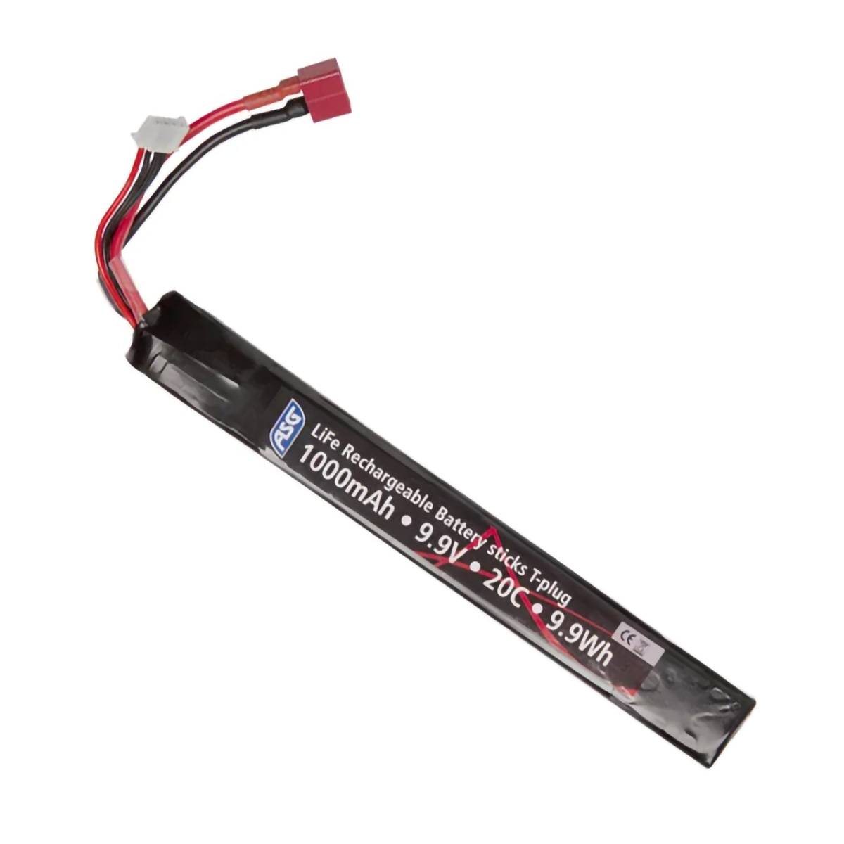 ASG – LiFe Batteri 9,9V 1000mAh 20C, Deans