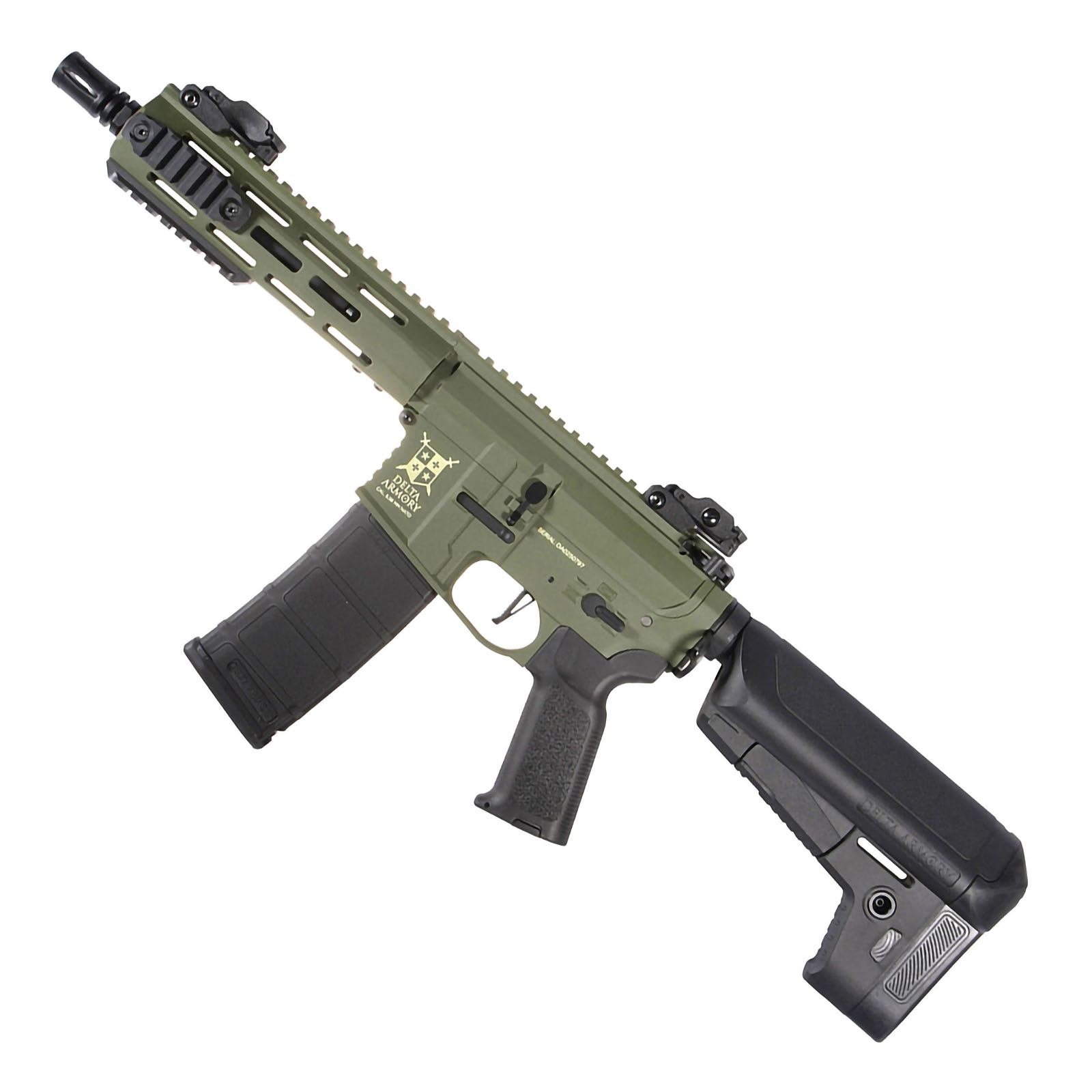 Delta Armory - M4 AR15 M-LOK 8" Charlie, Olive