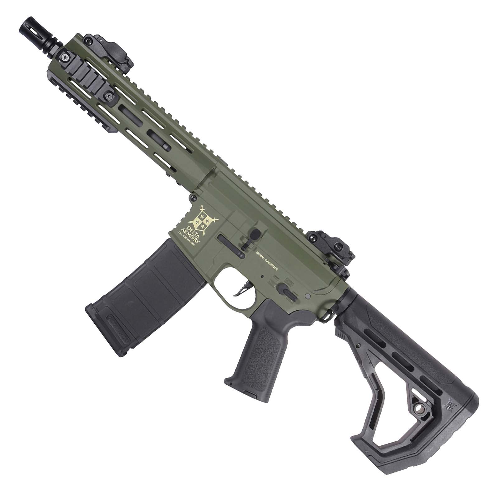 Delta Armory - M4 AR15 M-LOK 8" Charlie Eagle, Olive