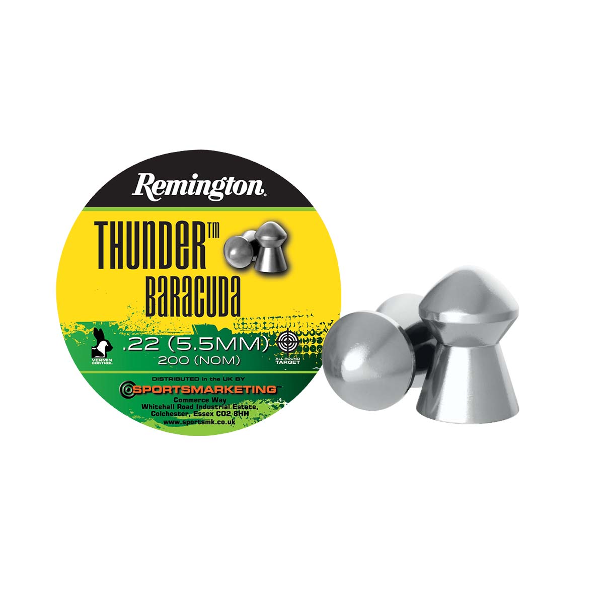 Remington Thunder Baracuda Pellets - [ 5.5mm, 21.14grs, 200st ]
