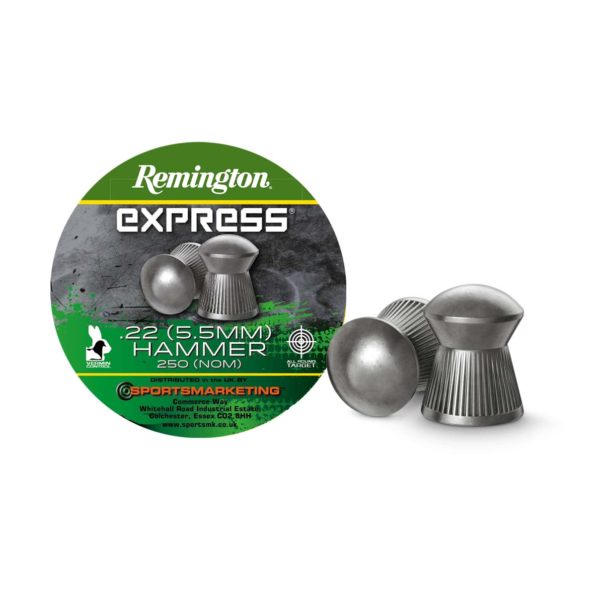 Remington Express Hammer Pellets - [ 5.5mm, 14.6grs, 250st ]