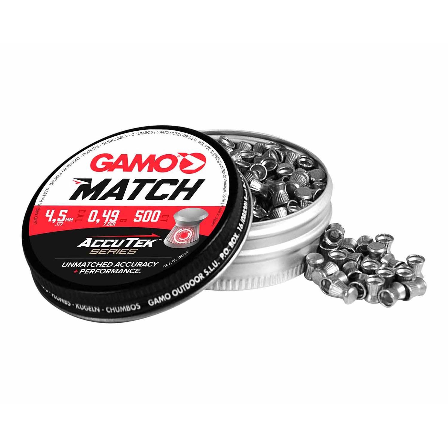Gamo Match AccuTek 4,5mm – 500st