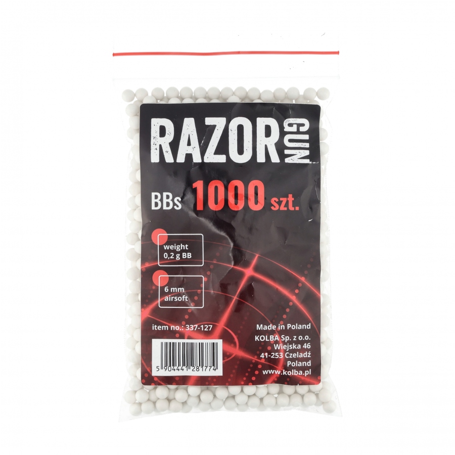 RazorGun 6mm BBs 0,20g ca 1000st i påse