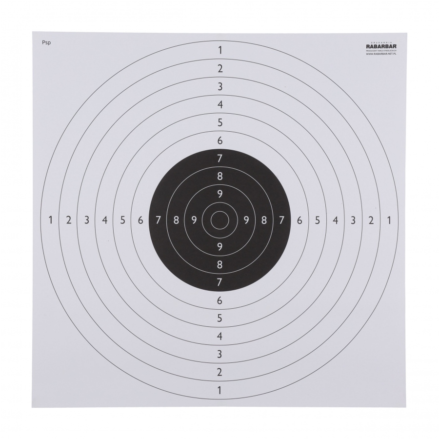 Måltavla 10-ring 50x50cm – 50st