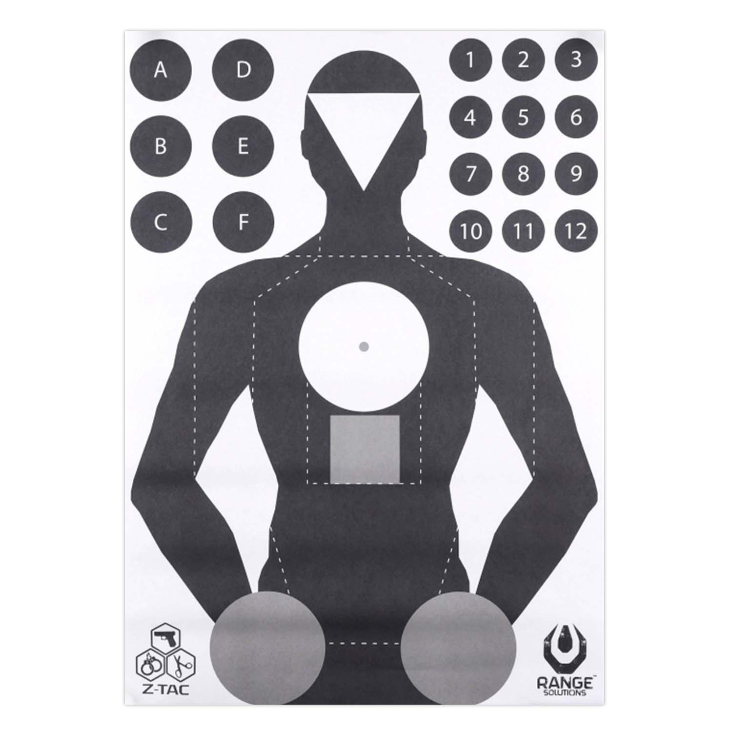 Range Solutions Måltavla 50x70cm Z-TAC – 50st