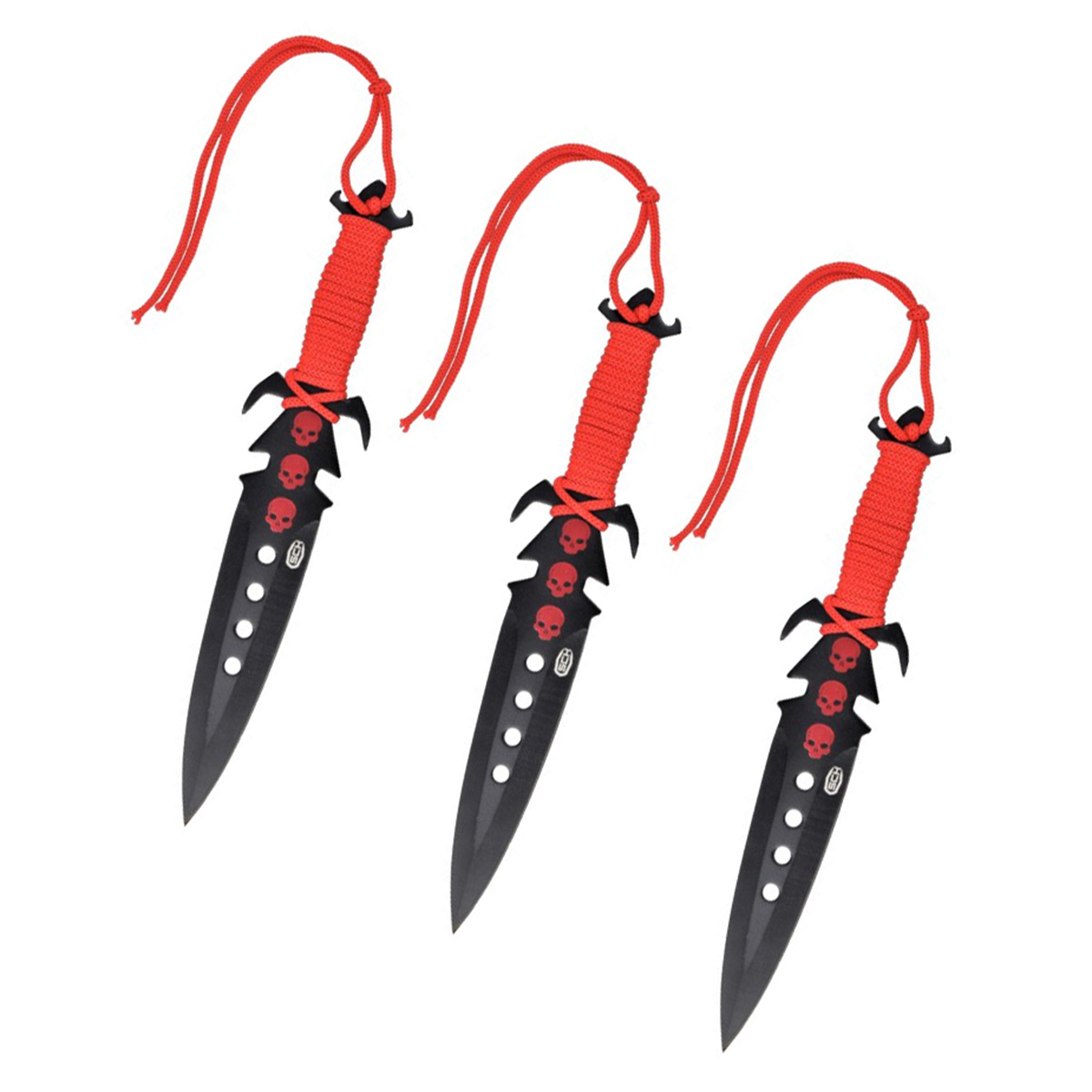 SCK 3 ”Red Skull” Kastknivar Set