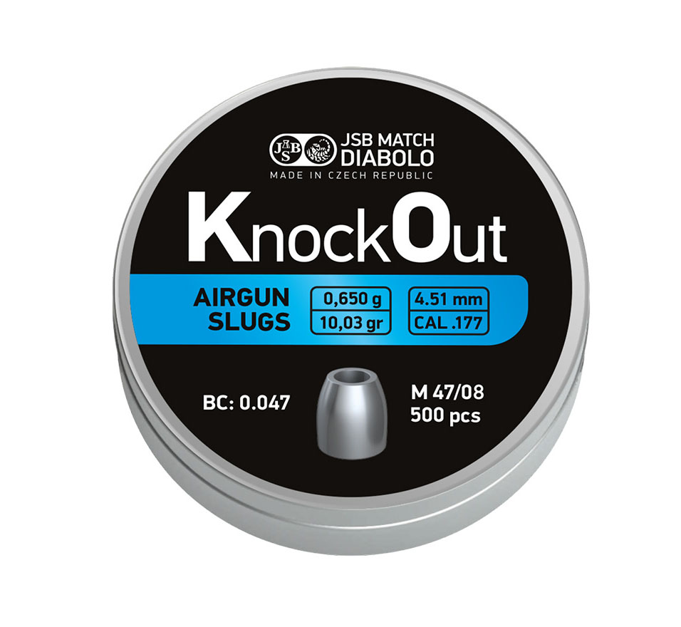 JSB KO Slugs 4,51mm 0,650g 500st