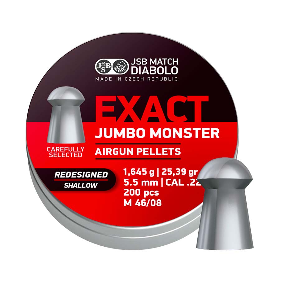 JSB Exact Jumbo Monster Redesigned Shallow 5,52mm – 1,645g 200st