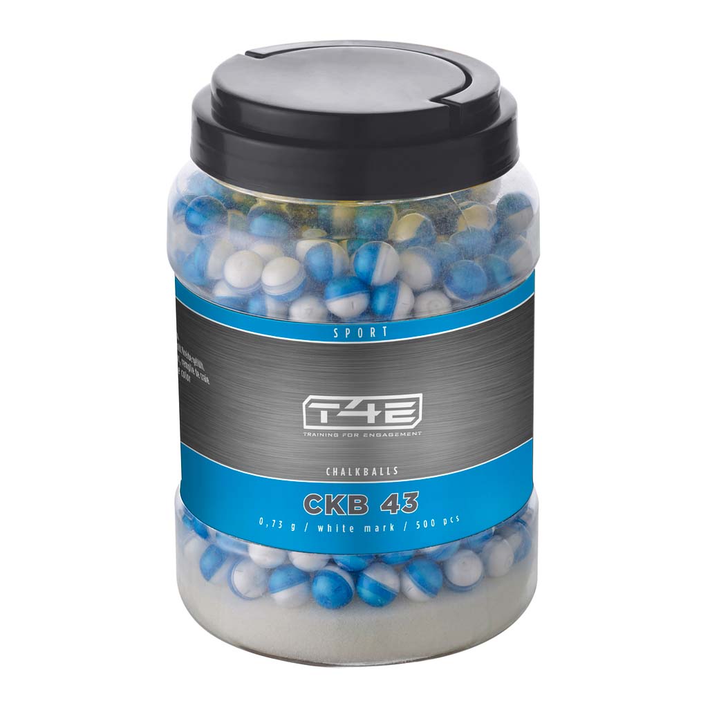 T4E MB 43 Markerande Kalk kulor Vit .43 0,73g 2 x 250-pack