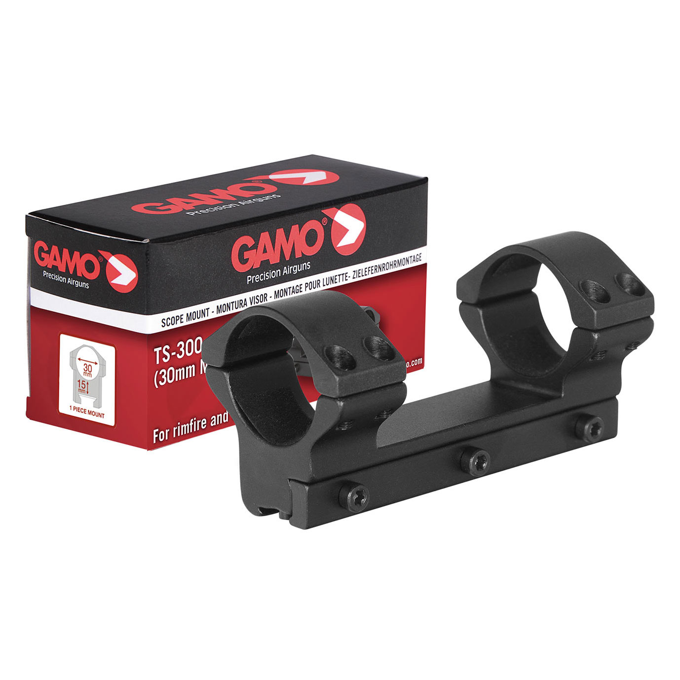 Gamo Kikarsiktesfäste Skena 30mm 9-11mm