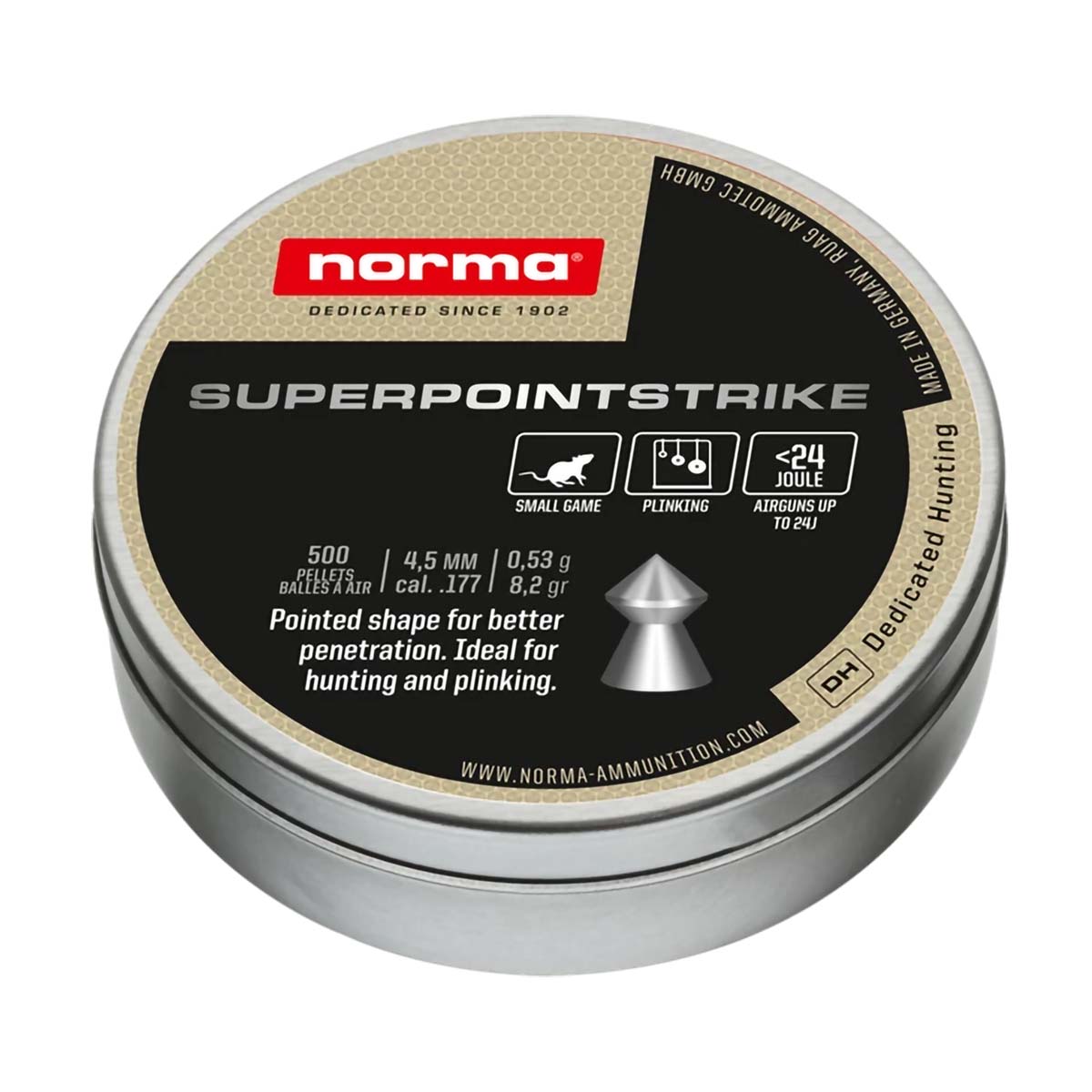 Norma Superpoint Strike – 4,5mm / 0,53g / 250st