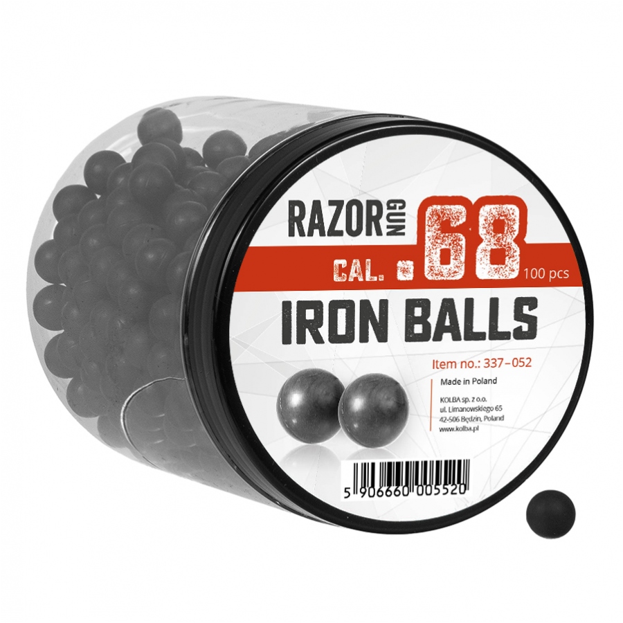 RazorGun Iron Balls .68 – 100st