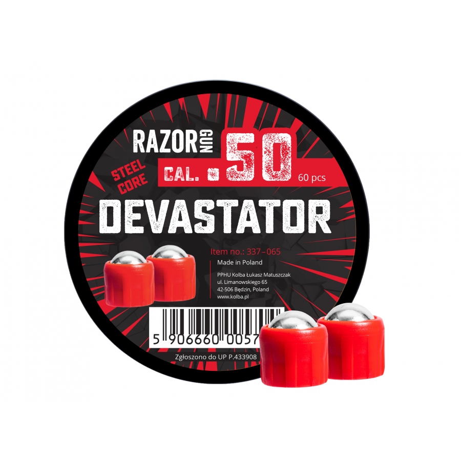 RazorGun Steel Core Devastator .50 – 60st