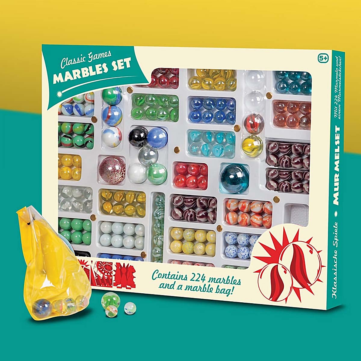 224 Spelkulor i ett set