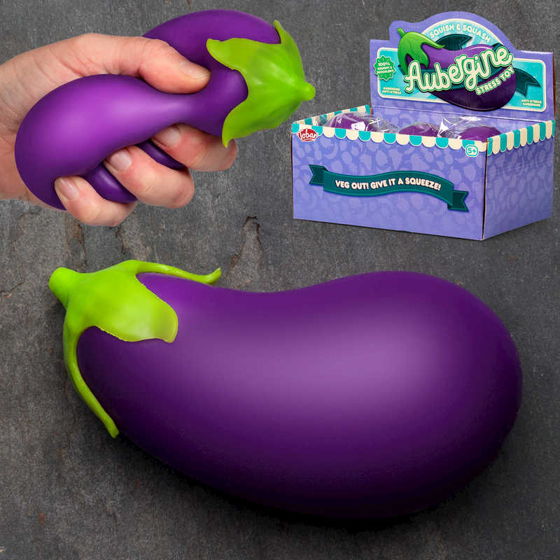 Stressboll Aubergine