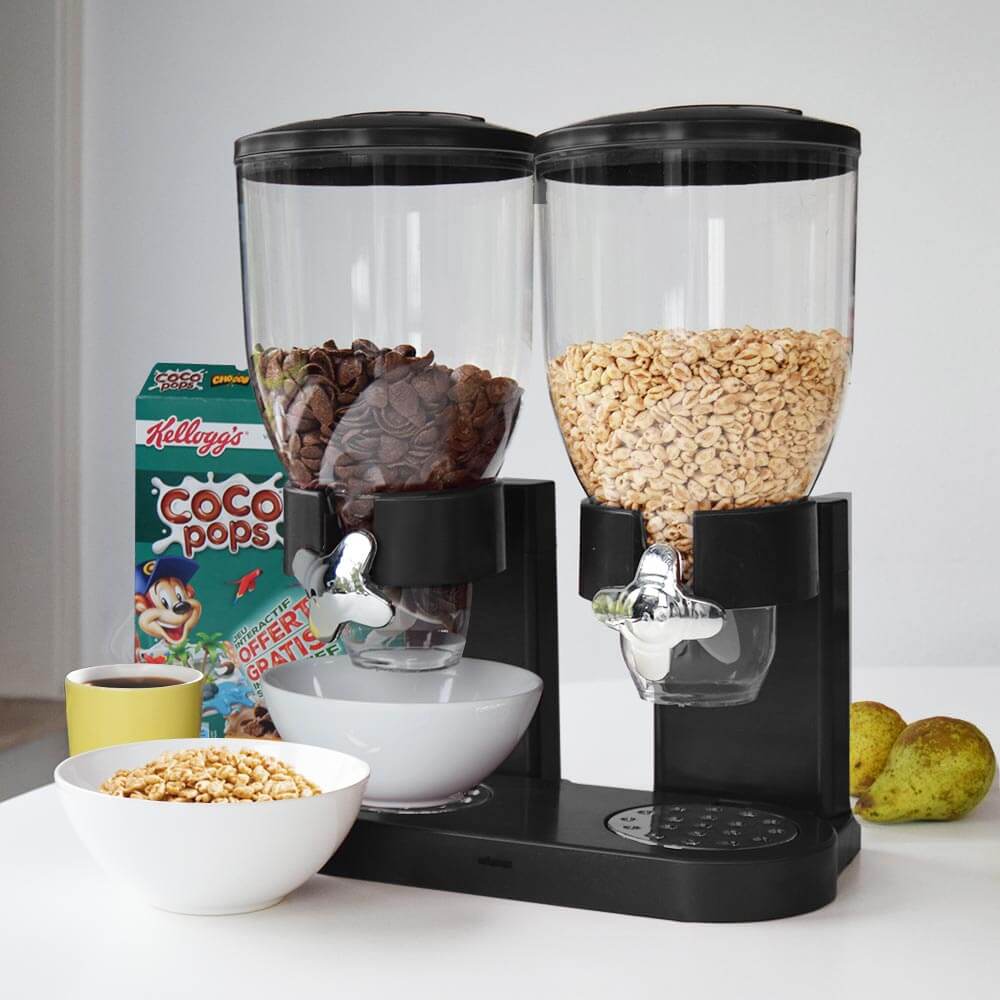 Cornflakes Dispenser - Svart