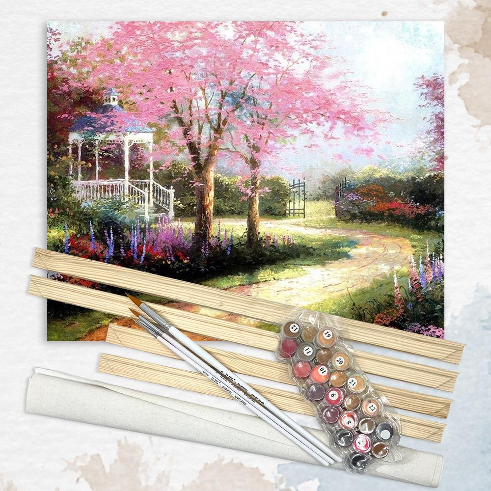 Konstnärsset – Morning Dogwood, Thomas Kinkade