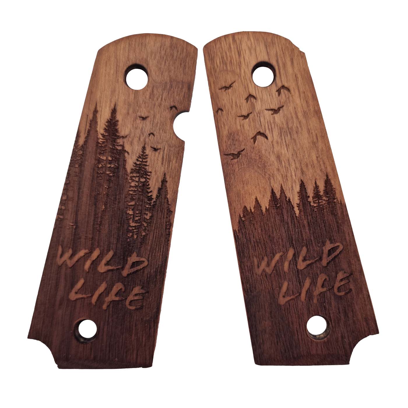 Pistolgrepp 1911 – Walnut, Wild Life