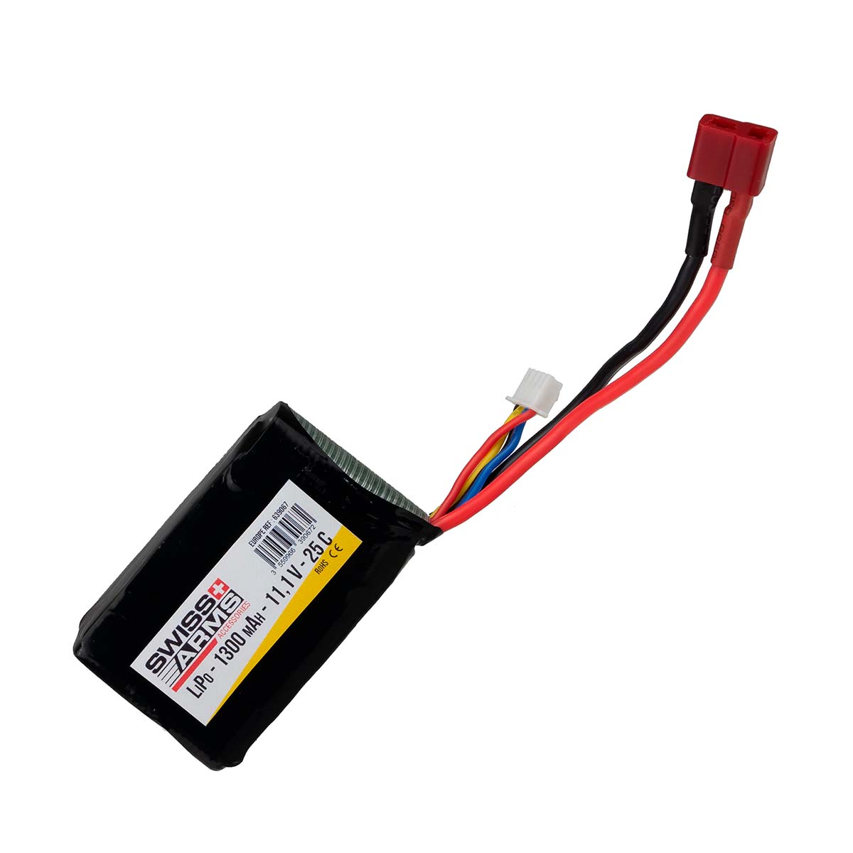 Swiss Arms Lipo 11,1V 1300mAh 25C T-Dean