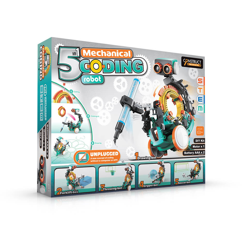 5 in 1 Mechanical Coding Robot