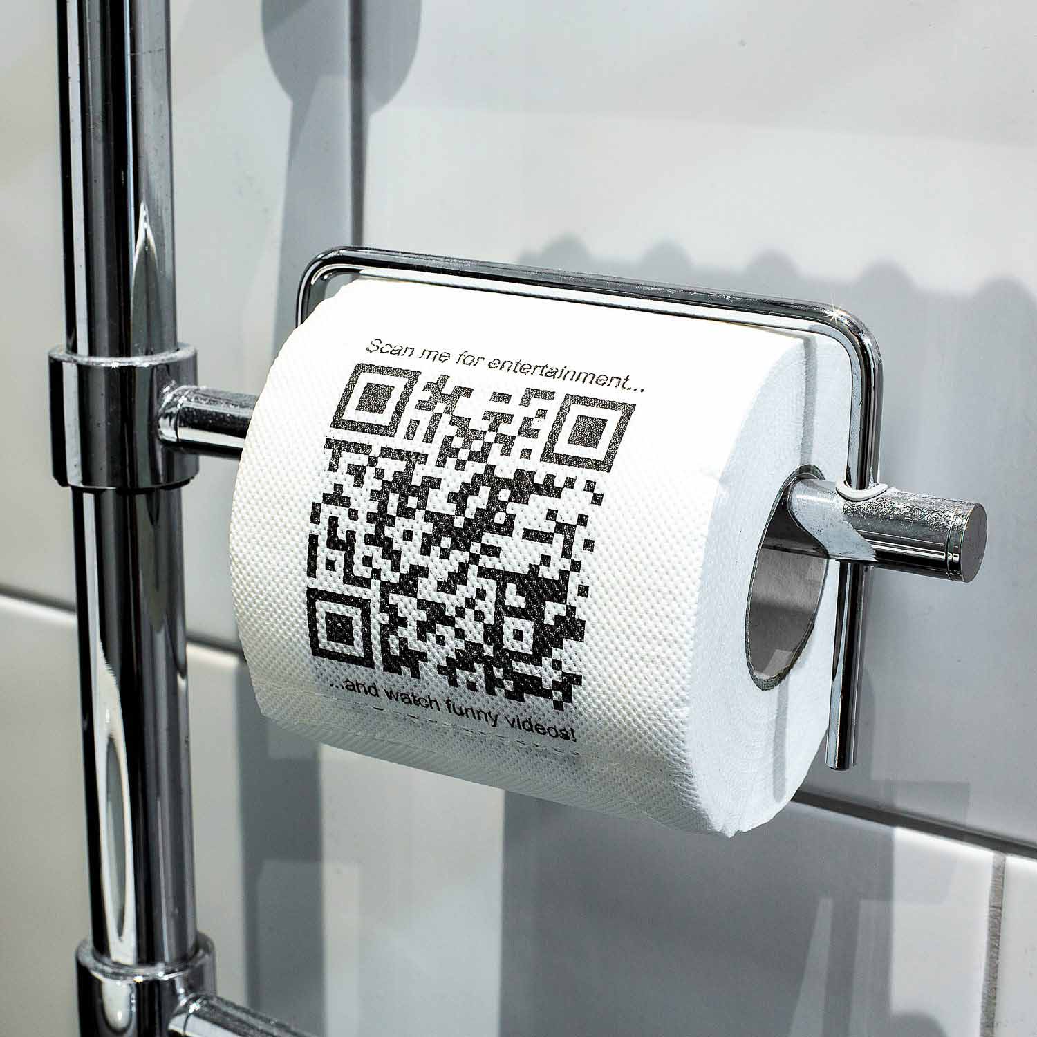 Toalettpapper med QR-koder