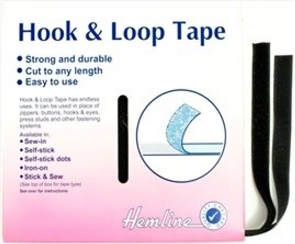 Kardborreband, med klisterbaksida, tagg sida