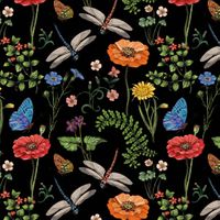 Jogging digital Vallmo svart | Mönstrad Trikå