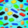 Playtime blå lego | Barnmönstad trikå