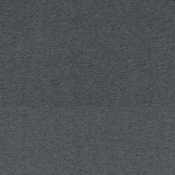 Bomullsjersey - M&ouml;rkgr&aring; Melerad