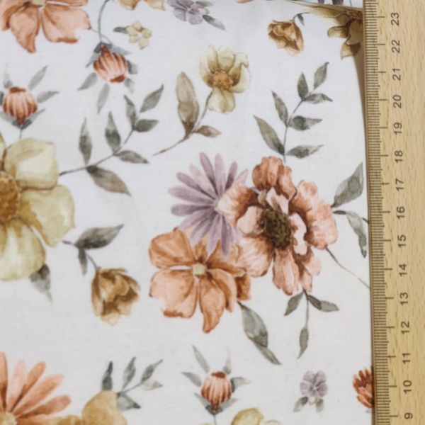 French Terry Flowers offwhite | Jersey