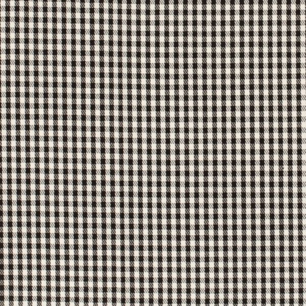 Gabardine sm&aring;rutig - vit/svart | V&auml;vda Modetyger