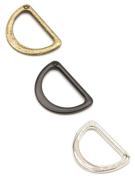 D-Ring 1 inch –  Black Metal, 2-pack av ByAnnie