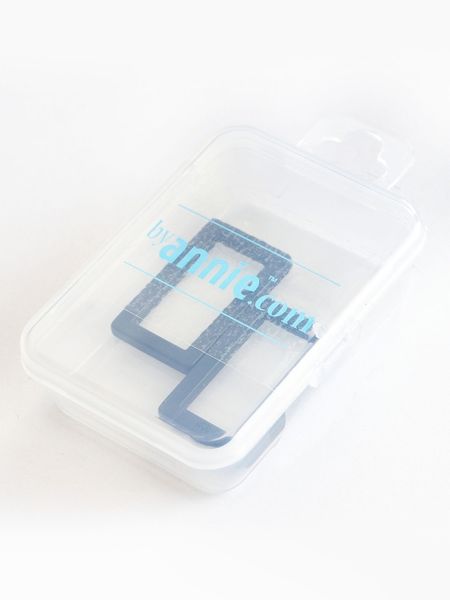 Rectangle Ring 1 inch –  Black Metal, 2-pack för DIY-projekt