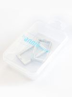 Rectangle Ring 1 inch –  Nickel, 2-pack av ByAnnie