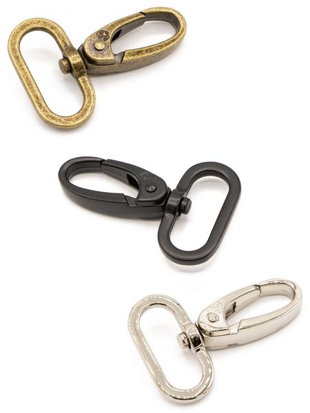 Swivel Hook 1 inch – Nickel, 2-pack av ByAnnie