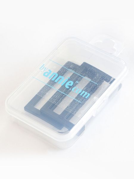 Reglerspänne Rektangel Metall 1½ tum (2-pack) - Svart