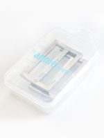 Reglerspänne Rektangel Metall 1½ tum (2-pack) - Silver