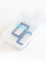 Rektangelspänne Metall 1½ tum (2-pack) - Svart
