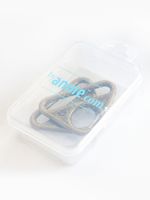 Triangelring Metall 1½ tum (2-pack) – Antikmässing
