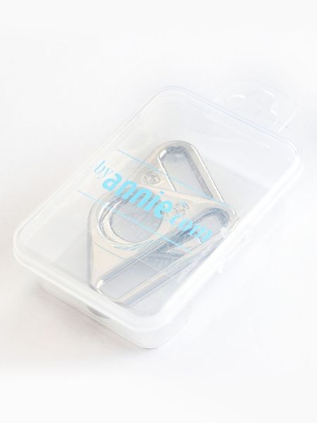 Triangelring Metall 1½ tum (2-pack) – Silver av ByAnnie
