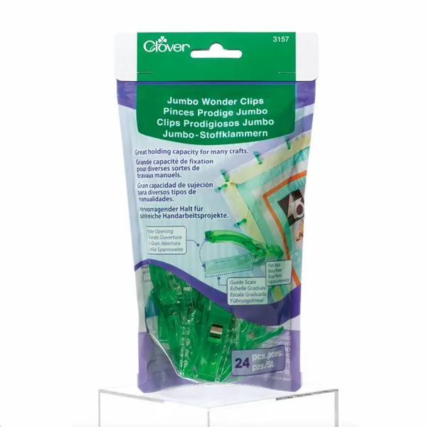 Wonder Clips Jumbo - Gr&ouml;na - Clover